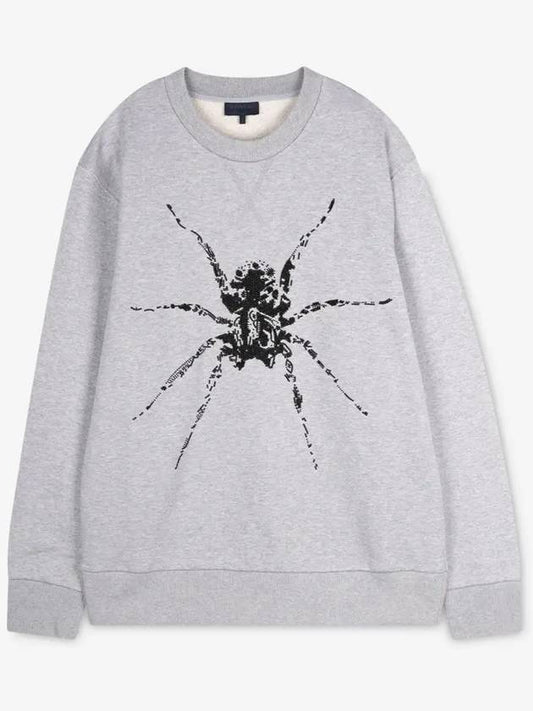 Men's Spider Print Gray Sweatshirt RMJE0041 13 - LANVIN - BALAAN 2