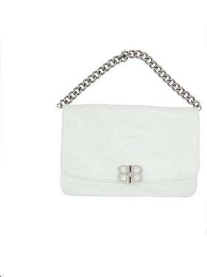 BB Soft Large Flap Shoulder Bag White - BALENCIAGA - BALAAN 2