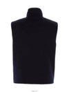 Triangle Logo Cashmere Down Vest Navy - PRADA - BALAAN 4