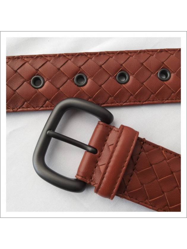 173784 V0Q70 8857 Intrecciato Men’s Belt - BOTTEGA VENETA - BALAAN 8