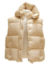 Women s goose down vest padded beige - MIU MIU - BALAAN 3