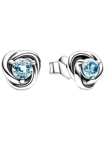 Eternity Circle Stud Earrings Silver - PANDORA - BALAAN 1