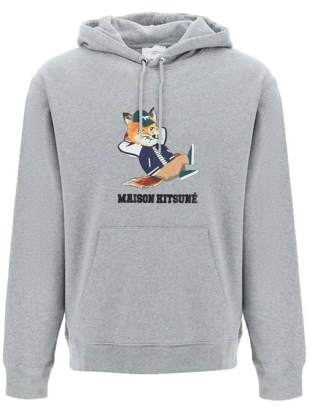 Dressed Fox Hoodie Grey Melange - MAISON KITSUNE - BALAAN 1