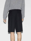 Web wool blend shorts black - GUCCI - BALAAN 5