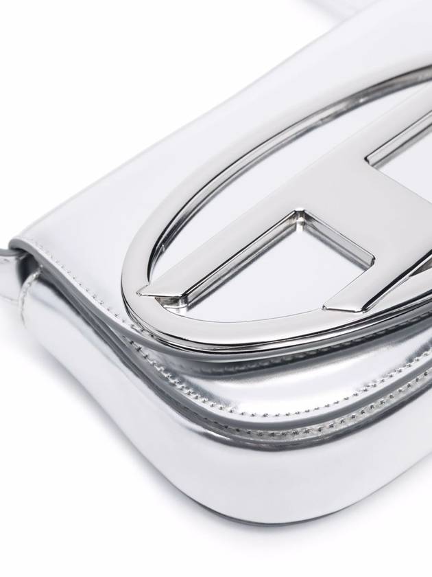 1DR Mirrored Leather Shoulder Bag Silver - DIESEL - BALAAN 5