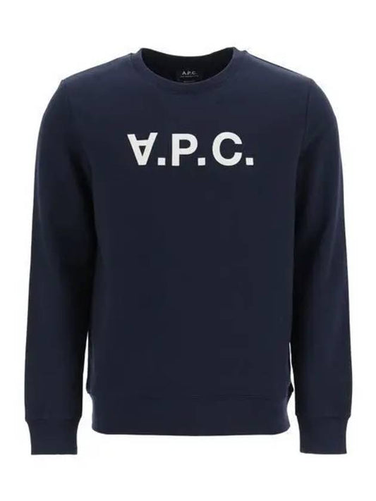 VPC Logo Crew Neck Sweatshirt Navy - A.P.C. - BALAAN 2