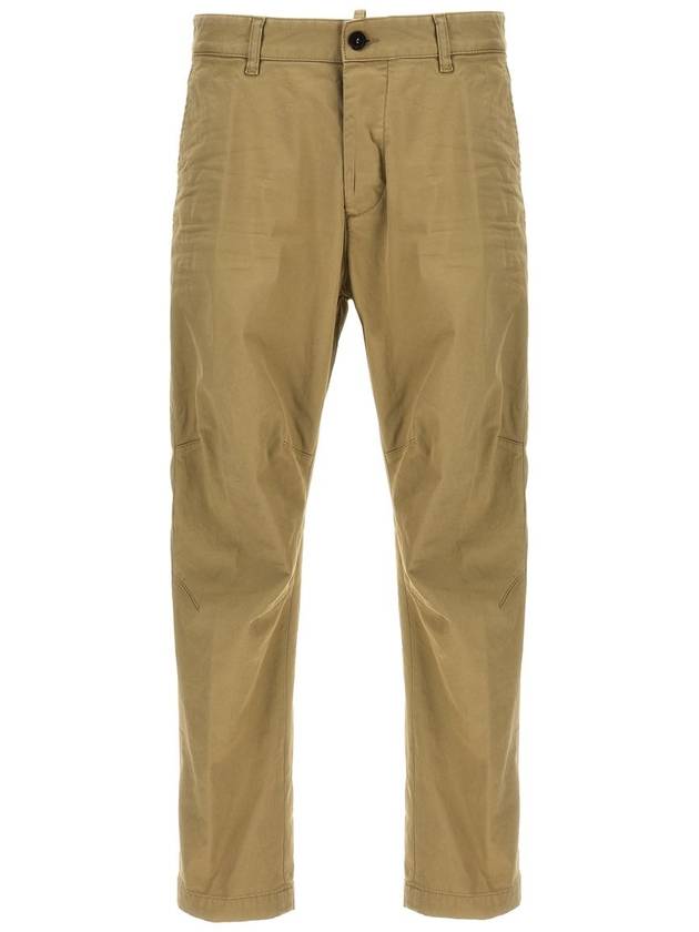 Cotton Sexy Straight Chino Pants Beige - DSQUARED2 - BALAAN 2