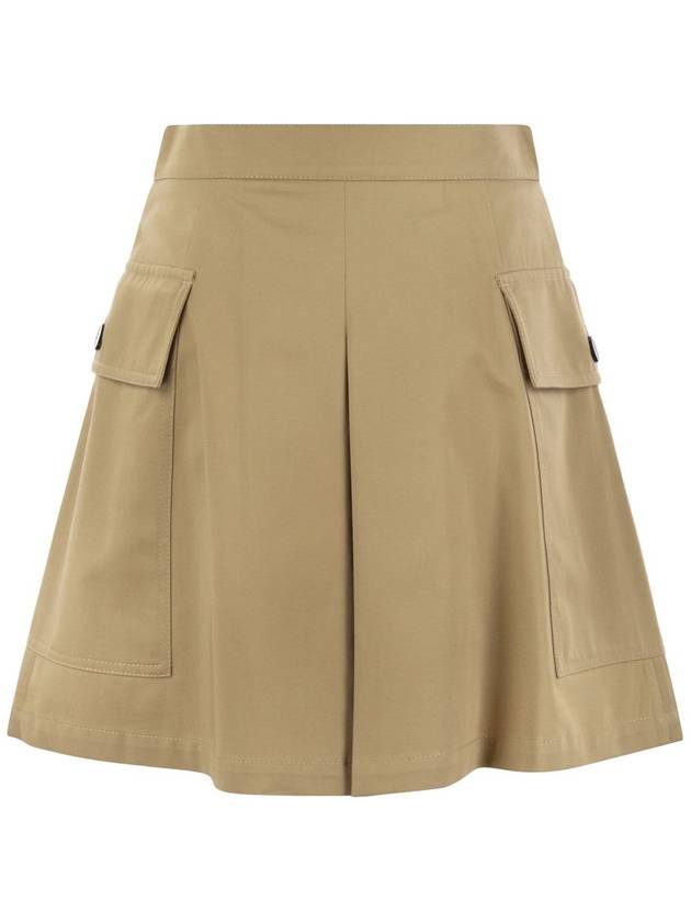 ZEBIO - Cotton gabardine short skirt - WEEKEND MAX MARA - BALAAN 2