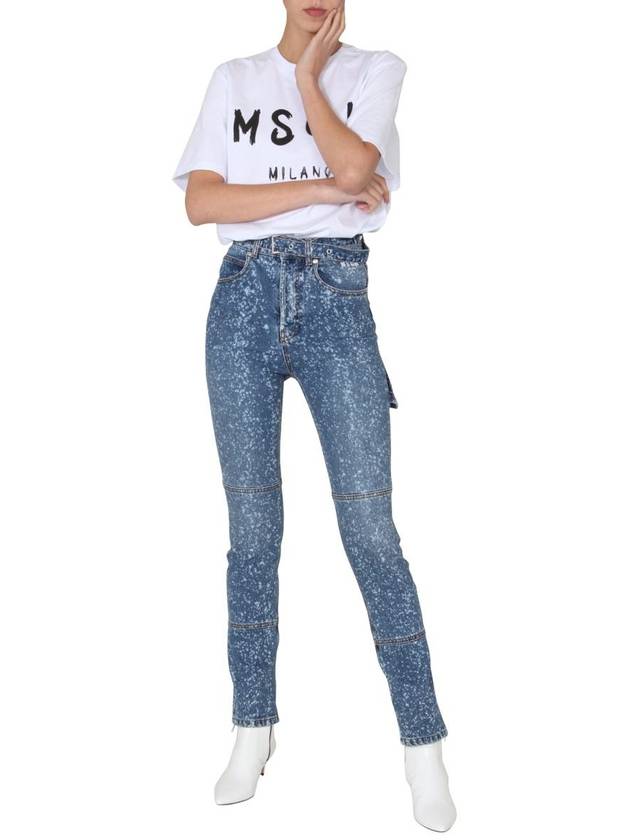 Paint Splatter Skinny Jeans - MSGM - BALAAN 3