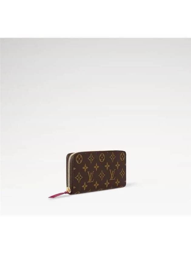 Monogram Clemence Long Wallet Brown Fuchsia - LOUIS VUITTON - BALAAN 3