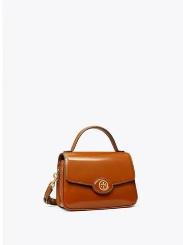 Robinson Small Top Handle Tote Bag Dark Sienna Domestic Product GM0023110154840 - TORY BURCH - BALAAN 1