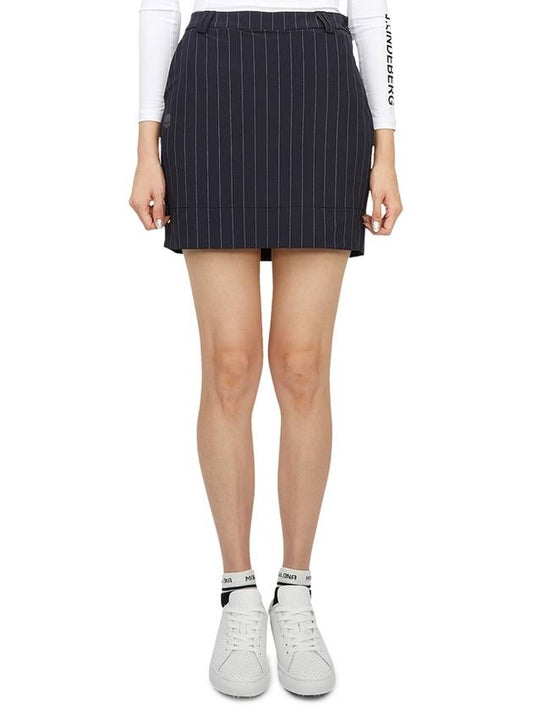 Women's Striped Golf Skirt Navy - HYDROGEN - BALAAN 2