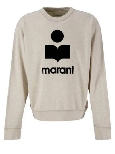 Mikoy Big Logo Cotton Sweatshirt Ecru - ISABEL MARANT - BALAAN 2