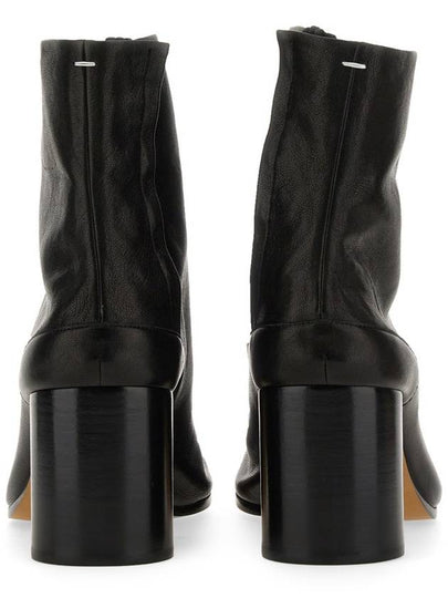 Tabi Ankle Leather Middle Boots Black - MAISON MARGIELA - BALAAN 2