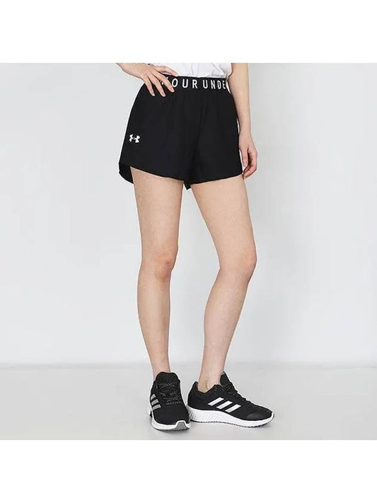 Women's Play Up 3 0 Shorts Black - UNDER ARMOUR - BALAAN 2