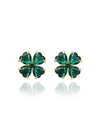 Idyllia Stud Earrings Green - SWAROVSKI - BALAAN 2