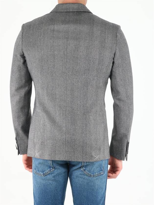 Grey Wool Jacket - TONELLO - BALAAN 4