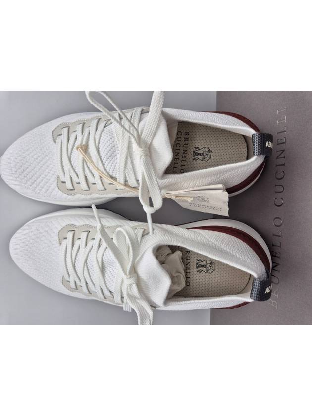 Knit Running Sneakers White - BRUNELLO CUCINELLI - BALAAN 9