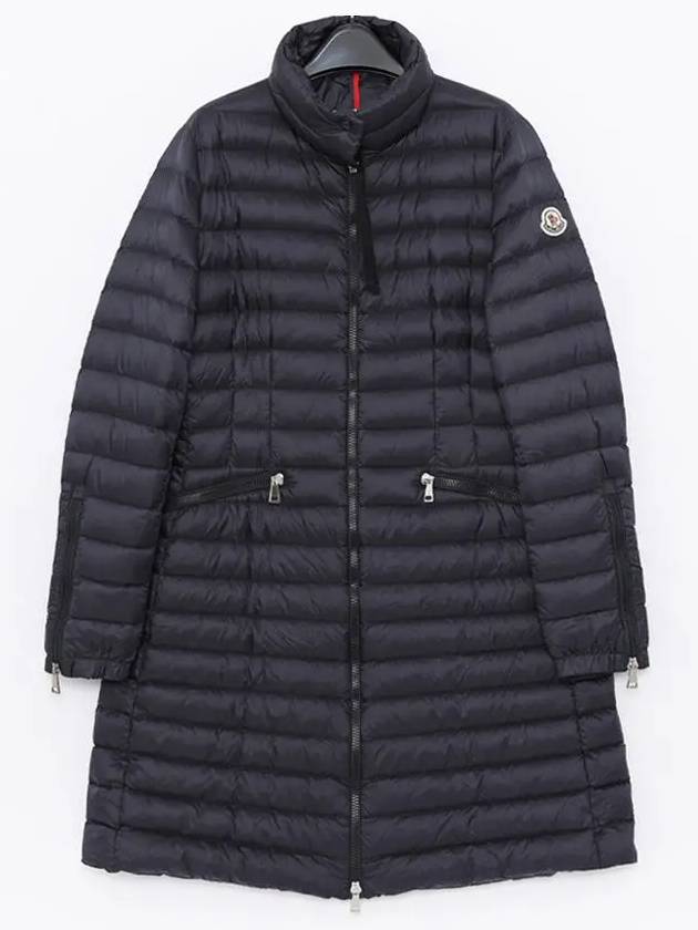 Sable patch logo lightweight long padded women s jacket 1C10300 C0355 778 - MONCLER - BALAAN 1