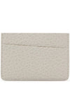 Grain Leather Stitch Card Wallet Ivory - MAISON MARGIELA - BALAAN 1