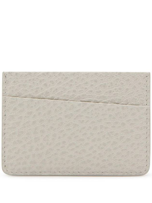 Grain Leather Stitch Card Wallet Ivory - MAISON MARGIELA - BALAAN 1