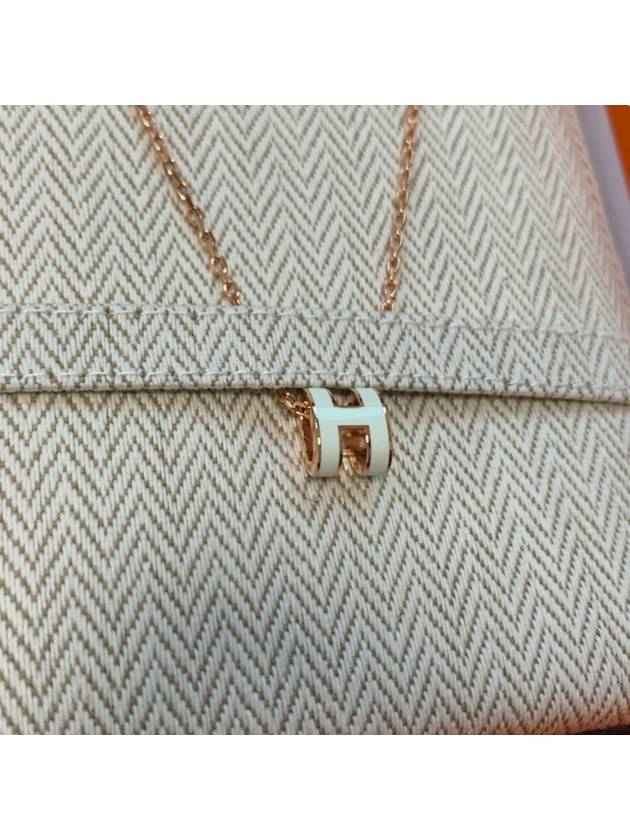 Mini Pop H Pendant Rose Gold & Vert Fizz - HERMES - BALAAN 3