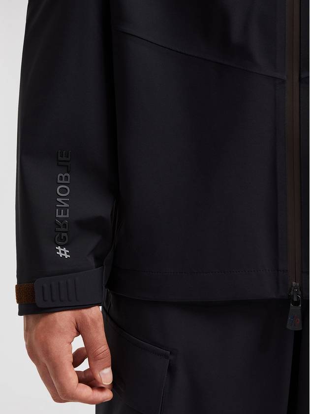 Orden Nylon Zip-Up Hoodie Black - MONCLER - BALAAN 7