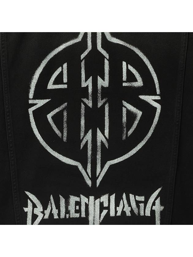 Sunbleached Denim Jacket Black - BALENCIAGA - BALAAN 4