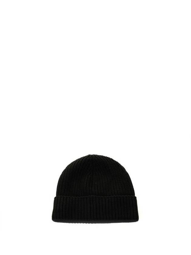 Logo Arctic Disc Rib Beanie Black - CANADA GOOSE - BALAAN 3