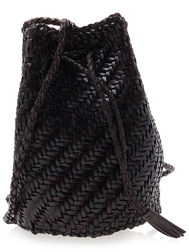 Pom Pom Double Jump Bucket Bag Dark Brown - DRAGON DIFFUSION - BALAAN 4