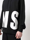 Big Logo Print Cotton Hoodie Black - MSGM - BALAAN 6