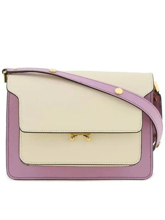 Trunk Saffiano Shoulder Bag Lilac - MARNI - BALAAN 1