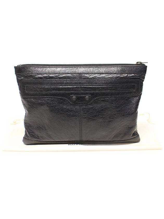 519613 Black Lambskin Classic Clip Clutch - BALENCIAGA - BALAAN 2