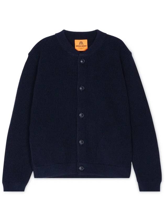 Skipper navy blue cardigan SKIPPER JACKET NAVY BLUE - ANDERSEN-ANDERSEN - BALAAN 1