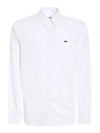 Men's Regular Fit Premium Long Sleeve Shirt White - LACOSTE - BALAAN 2