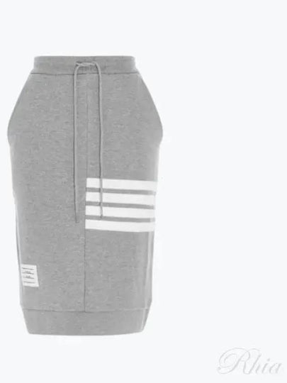 Women's 4-Bar Stripe Drawstring Skirt Grey - THOM BROWNE - BALAAN 2