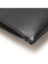 397294 Black Textured Leather Classic Zipper Tablet Case Clutch - SAINT LAURENT - BALAAN 6