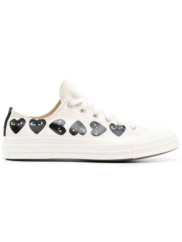 Heart Logo Low Top Sneakers White - COMME DES GARCONS - BALAAN 3