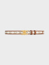 Gold Triomphe Cabas Belt White - CELINE - BALAAN.