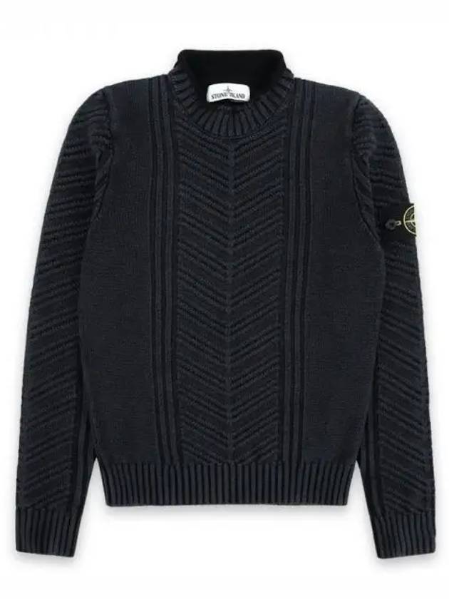 Stone Slim Wool Knit Top Dark Grey - STONE ISLAND - BALAAN 2