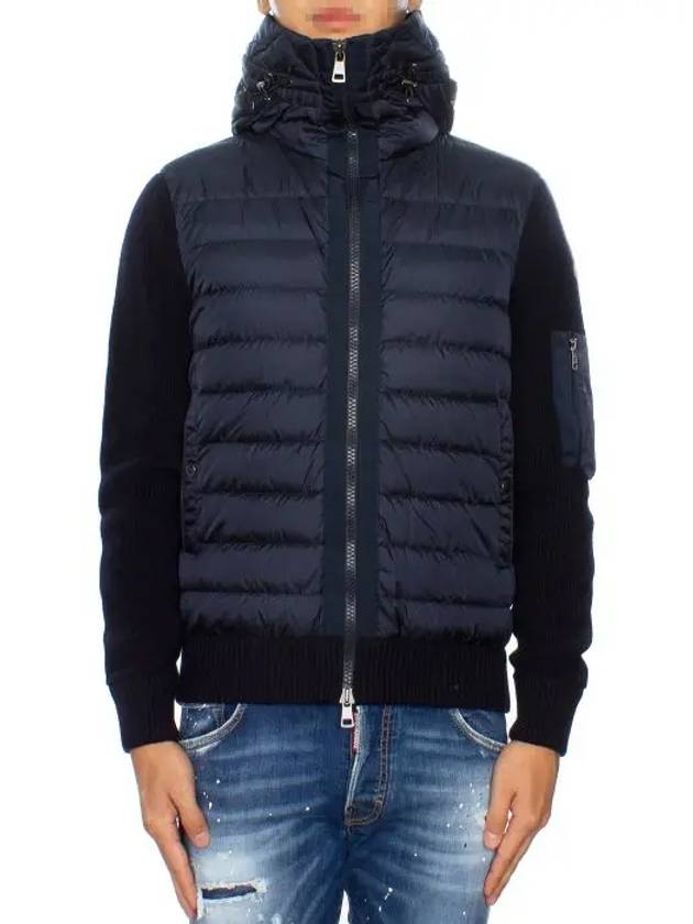 padding mix knit zip up cardigan 9B50800 A9340 777 - MONCLER - BALAAN 6