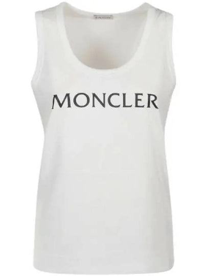 Logo Print Sleeveless White - MONCLER - BALAAN 2