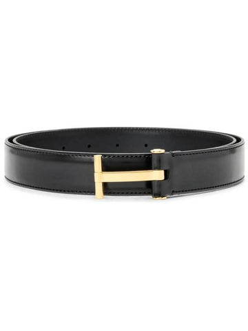 logo buckle leather belt TB131LCL052G - TOM FORD - BALAAN 1