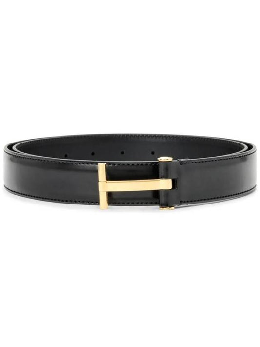 logo buckle leather belt TB131LCL052G - TOM FORD - BALAAN 1