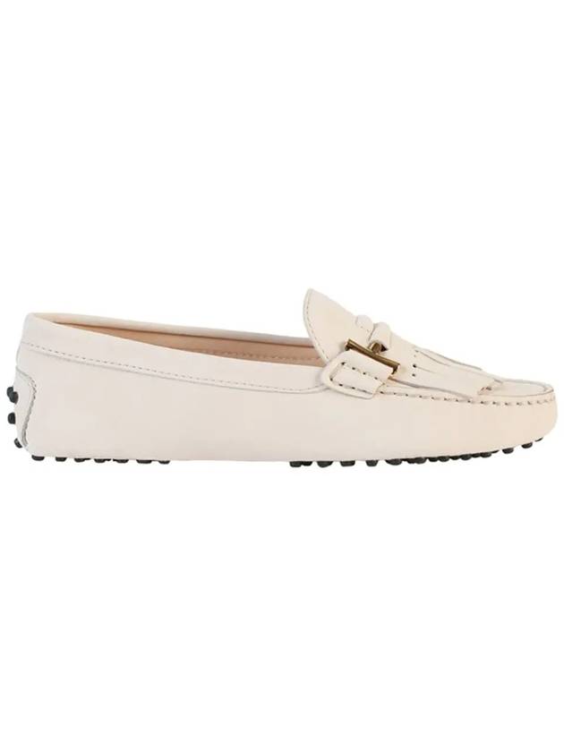 Double T Fringe Driving Shoes Ivory - TOD'S - BALAAN 3