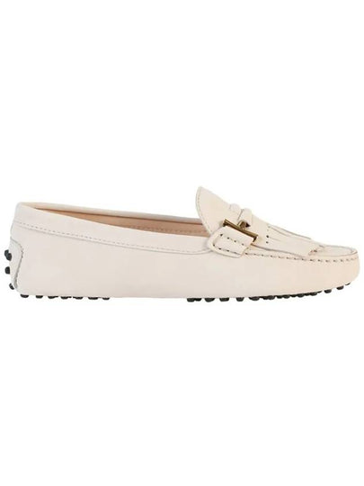 Double T Fringe Driving Shoes Ivory - TOD'S - BALAAN 2