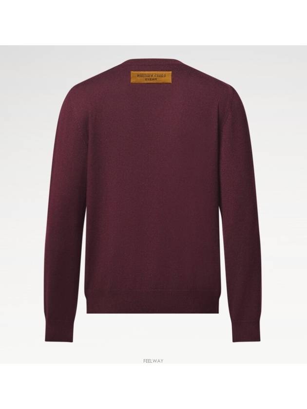 1AGIHI embossed cashmere crew neck - LOUIS VUITTON - BALAAN 3