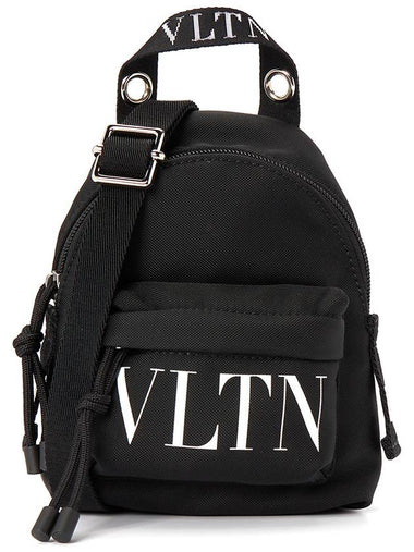 Logo Backpack Black - VALENTINO - BALAAN 1