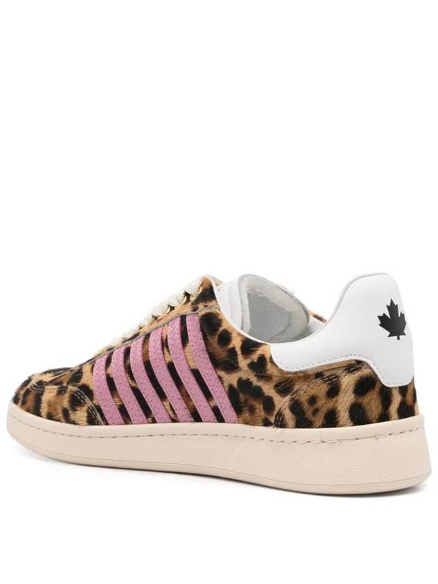 DSQUARED2 Leopard-Print Sneakers - DSQUARED2 - BALAAN 3