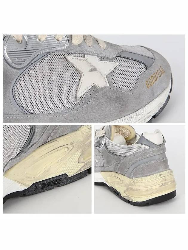 Dad-Star Low Top Sneakers Grey Silver White - GOLDEN GOOSE - BALAAN 7